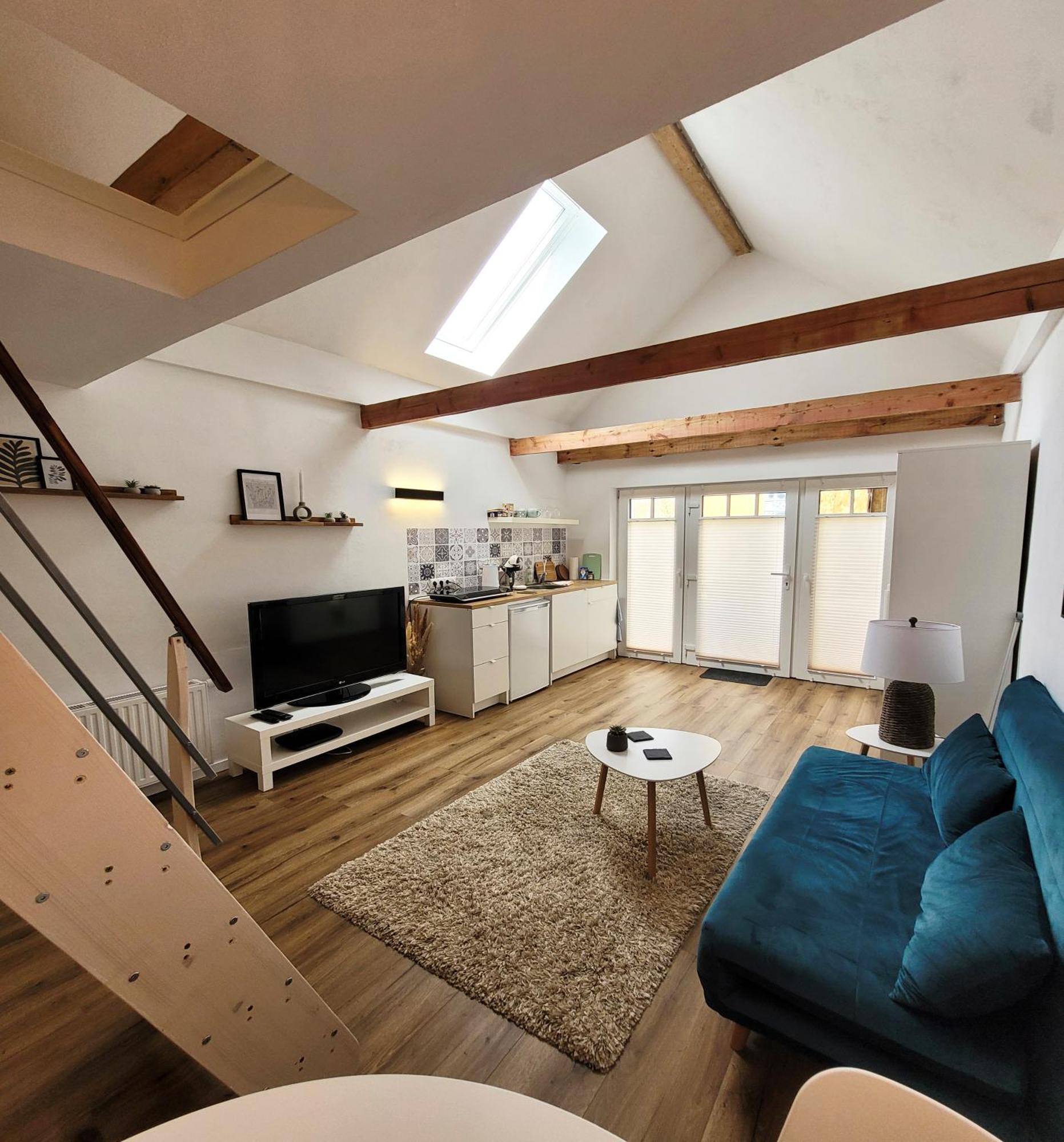 Modernes 1-Zimmer-Apartment Mit Galerie-Schlafkoje Im Skandinavischen Stil Ostenfeld  Экстерьер фото