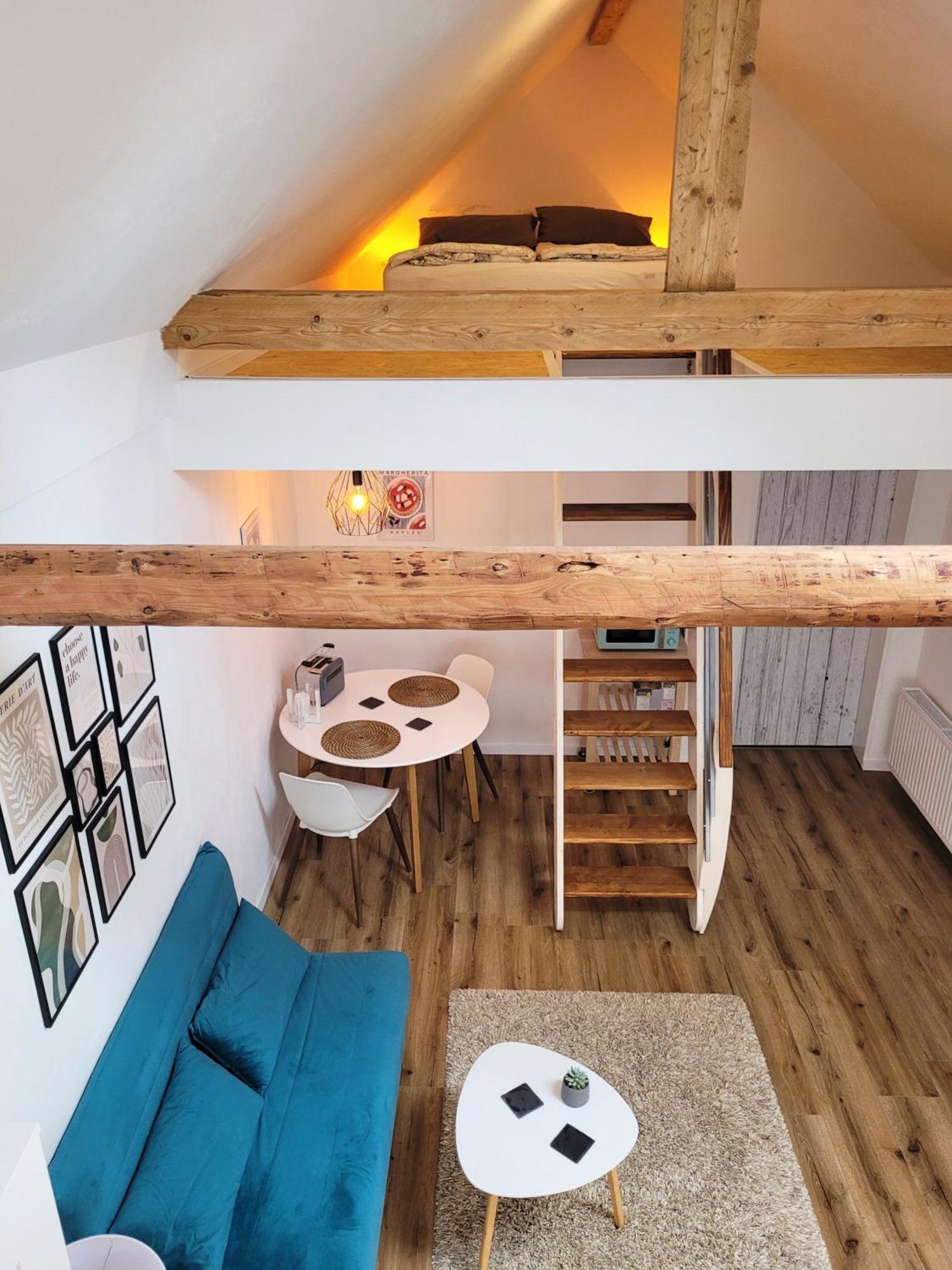 Modernes 1-Zimmer-Apartment Mit Galerie-Schlafkoje Im Skandinavischen Stil Ostenfeld  Экстерьер фото